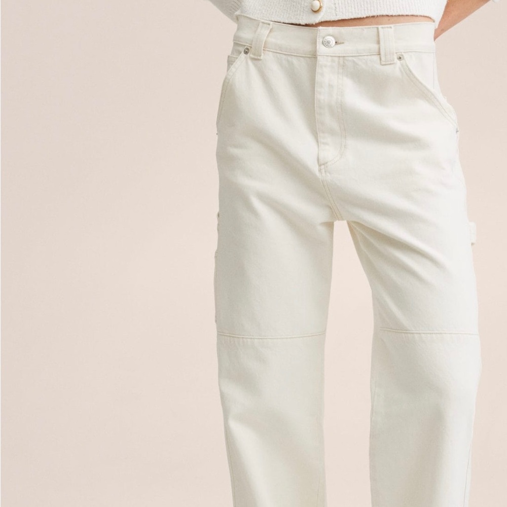 MANGO BRAND NEW WITH TAGS ECRU CARGO JEANS